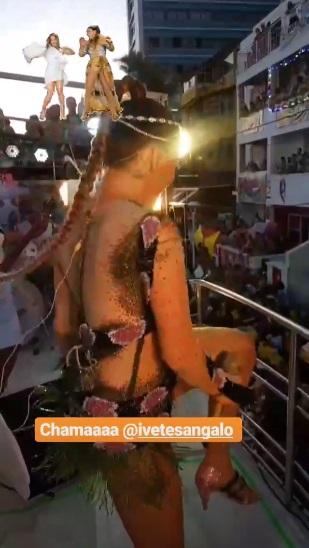 Grávida, Claudia Leitte escolhe fantasia inusitada e dança muito em cima do trio em Salvador