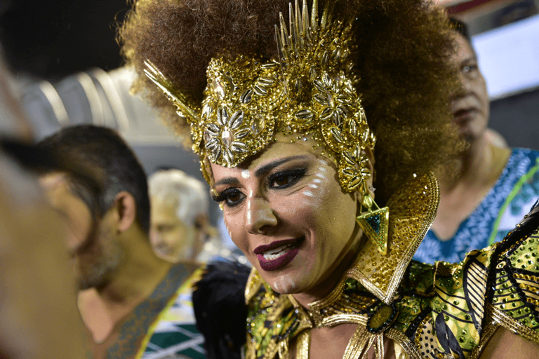 Viviane Araújo no desfile da Mancha Verde