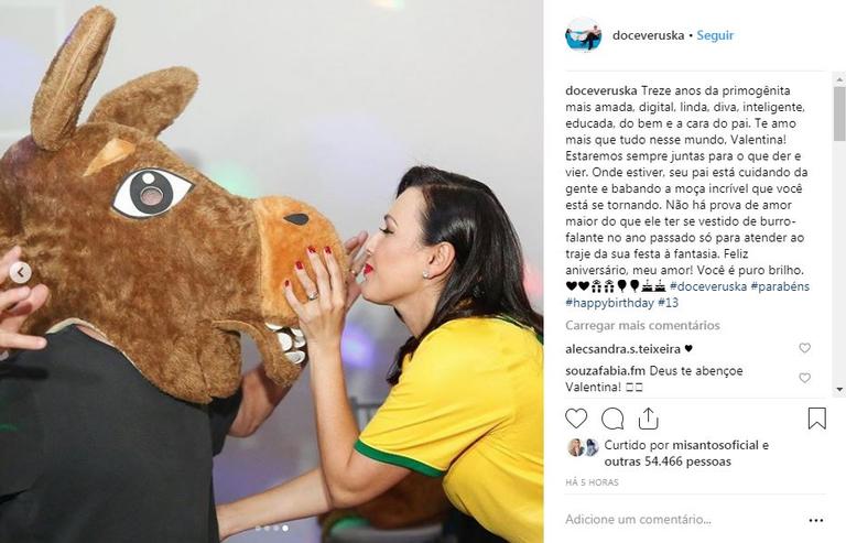 Viúva de Boechat parabeniza a filha com emocionante vídeo