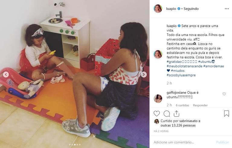 Ao lado de Pedro Scooby, Luana Piovani comemora aniversário do filho, Dom, com festinha em casa e na escola