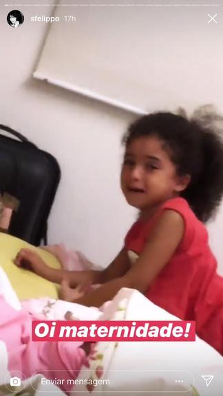 Samara Felippo filma manha de filha