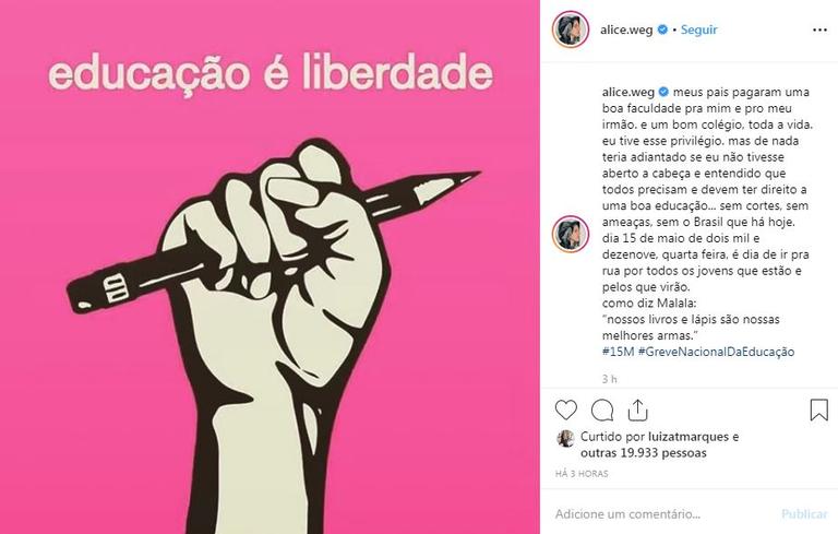 Artistas se manifestam contra medida do MEC