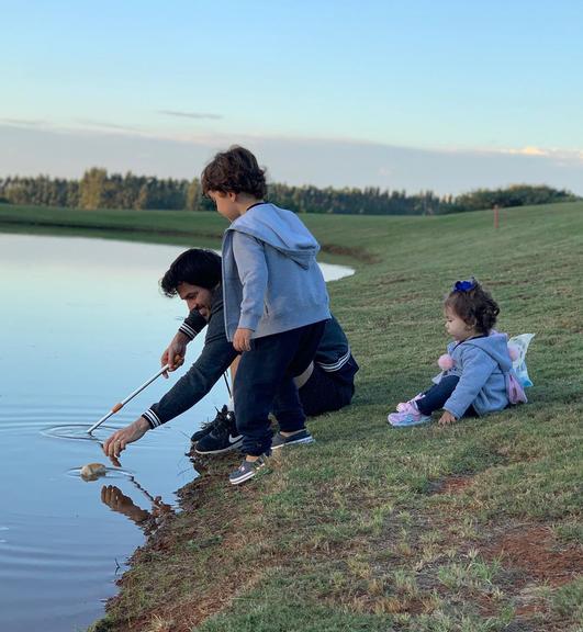 Patrícia Abravanel com a família