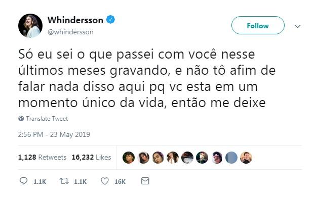 Whindersson Nunes responde Carlinhos Maia