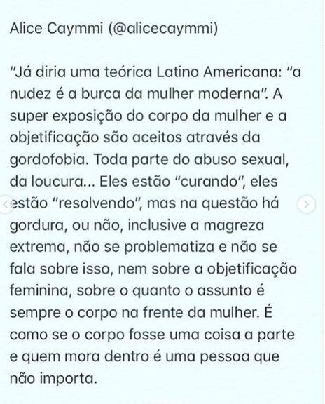 Cleo Pires desabafa sobre pressão para ter a aparência ''perfeita''