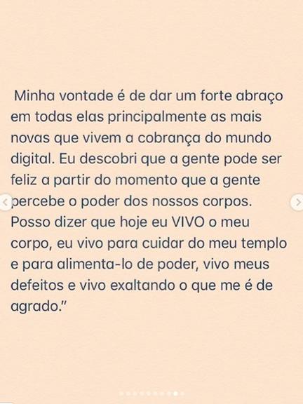 Cleo Pires desabafa sobre pressão para ter a aparência ''perfeita''