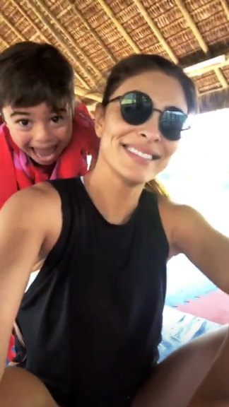 Juliana Paes e filhos