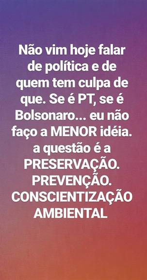 Anitta falando sobre política/Amazônia