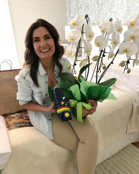 Fátima Bernardes ganha homenagem de aniversário de Túlio