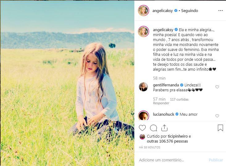 Angélica se declara para a filha, Eva