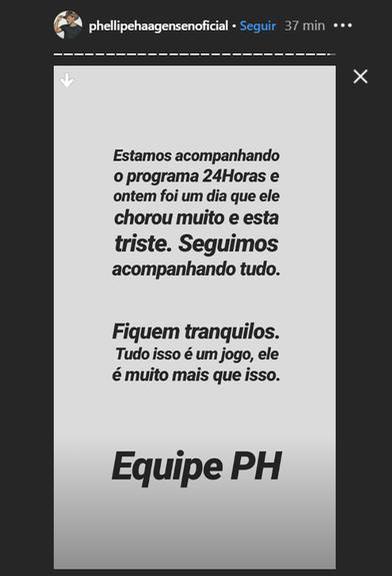 Representantes de Phellipe Haagensen justificam beijo em Hariany Almeida em A Fazenda