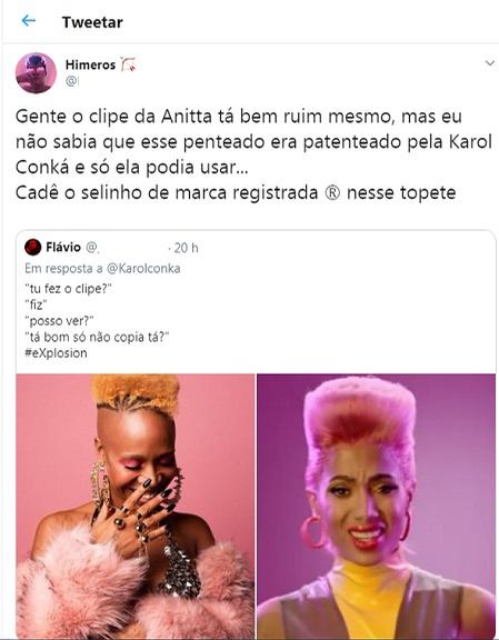 Karol Conka mandando indireta para Anitta 