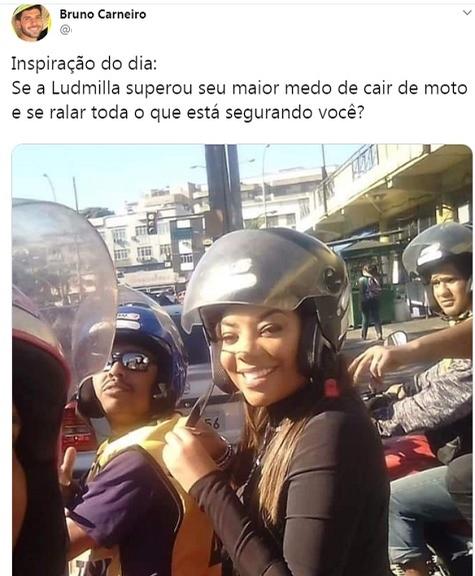 Fãs comentando o fato de Ludmilla ter superado seu maior medo