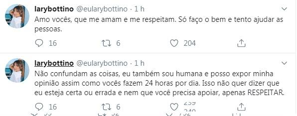 Lary Bottino detonando participantes de A Fazenda