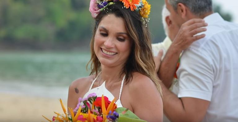 Flávia Alessandra e Otaviano Costa relembram terceiro casamento