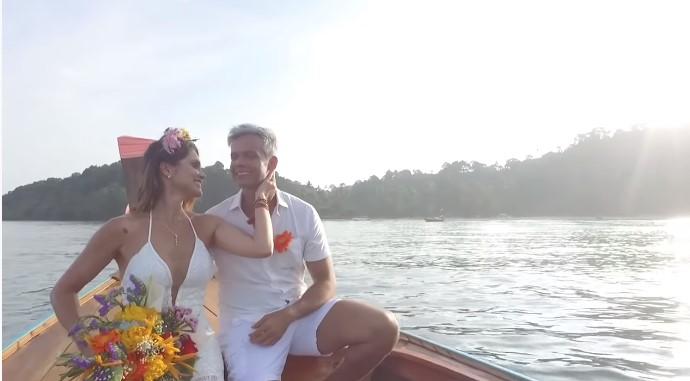 Flávia Alessandra e Otaviano Costa relembram terceiro casamento