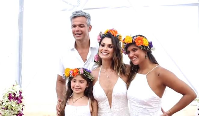 Flávia Alessandra e Otaviano Costa relembram terceiro casamento