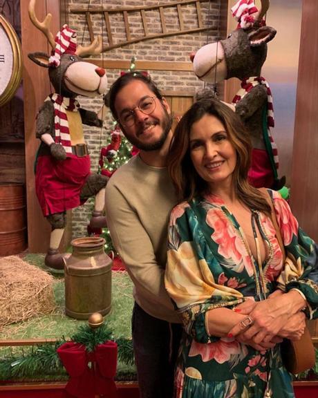 Fátima Bernardes comemora mais um Natal com Túlio Gadelha