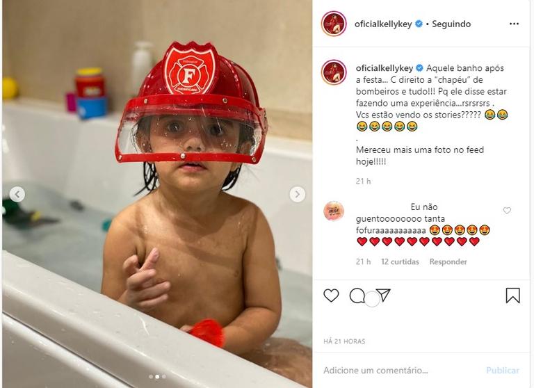 Filho caçula de Kelly Key, Artur Freitas