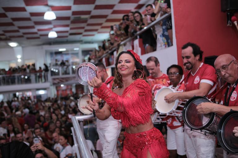 Viviane Araújo em ensaio do Salgueiro