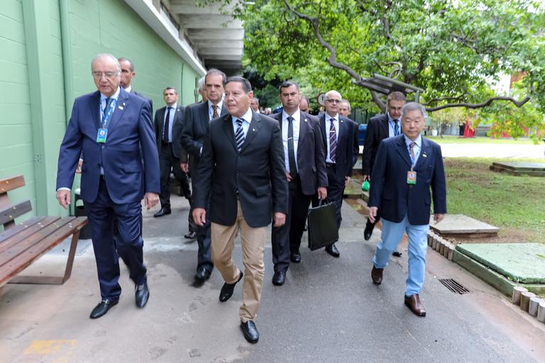 Vice-presidente da República Hamilton Mourão visita sede da TV Cultura