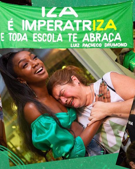 Iza comemora vitória da Imperatriz Leopoldinense