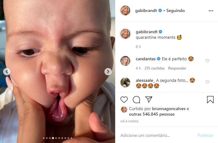 Gabi Brandt reúne fotos de Davi durante a quarentena