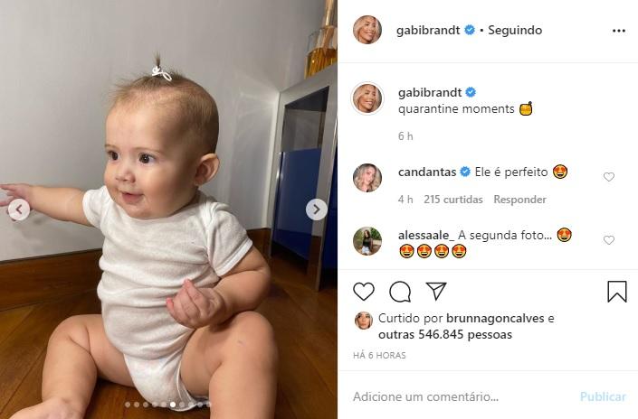 Gabi Brandt reúne fotos de Davi durante a quarentena