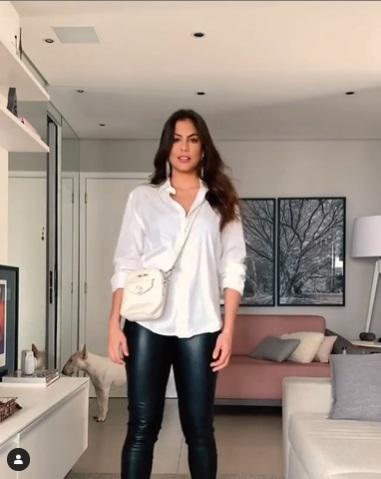 Mari Gonzalez monta looks estilosos com as roupas de Jonas