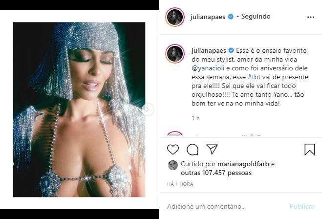 Juliana Paes arranca suspiros ao relembrar ensaio sensual