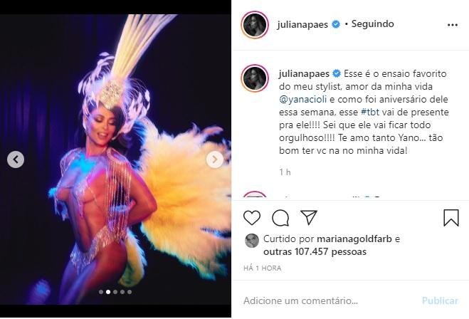 Juliana Paes arranca suspiros ao relembrar ensaio sensual