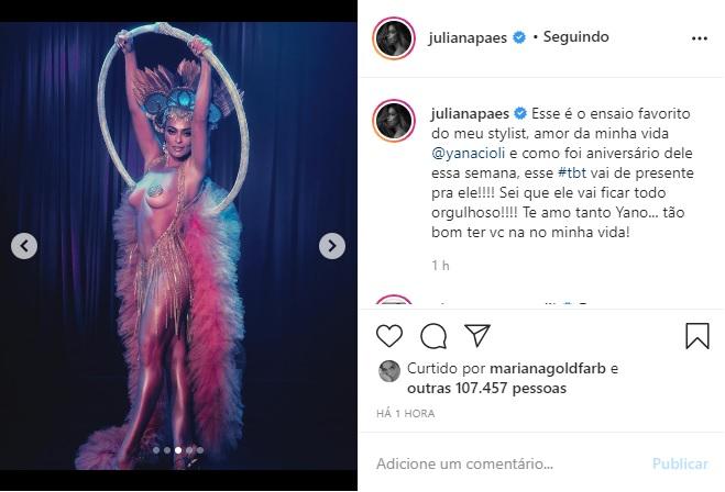 Juliana Paes arranca suspiros ao relembrar ensaio sensual