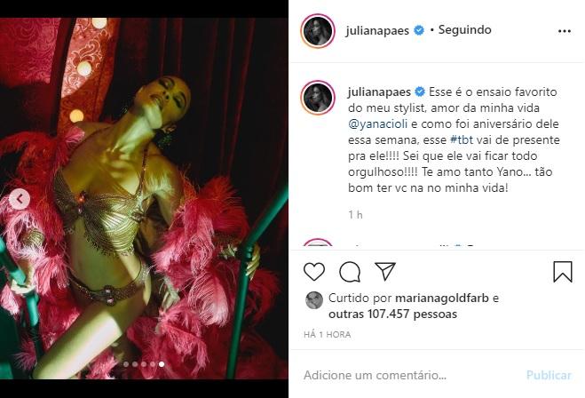 Juliana Paes arranca suspiros ao relembrar ensaio sensual