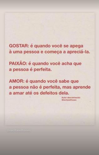 Yasmin Brunet faz post sobre amor e cuidado