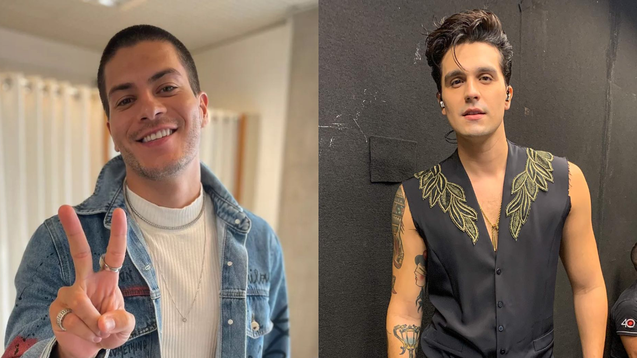 Luan Santana e Arthur Aguiar cantam juntos em show do sertanejo em Campo Grande
