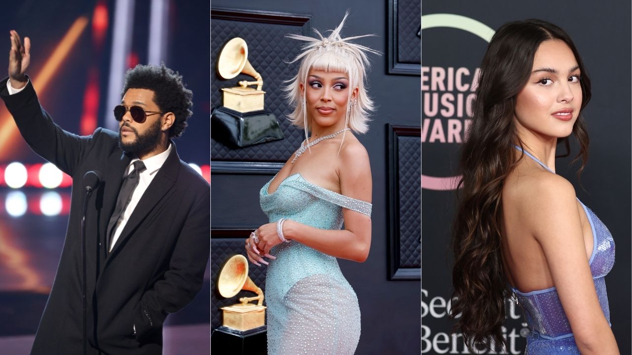 The Weeknd, Doja Cat e Olivia Rodrigo são destaques do Billboard Music Awards; veja a lista