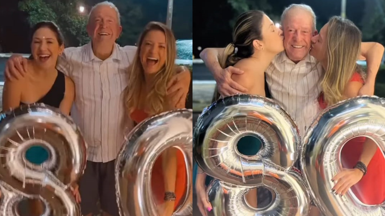 Dani Calabresa presta bela homenagem no aniversário do pai: ”Viva você”
