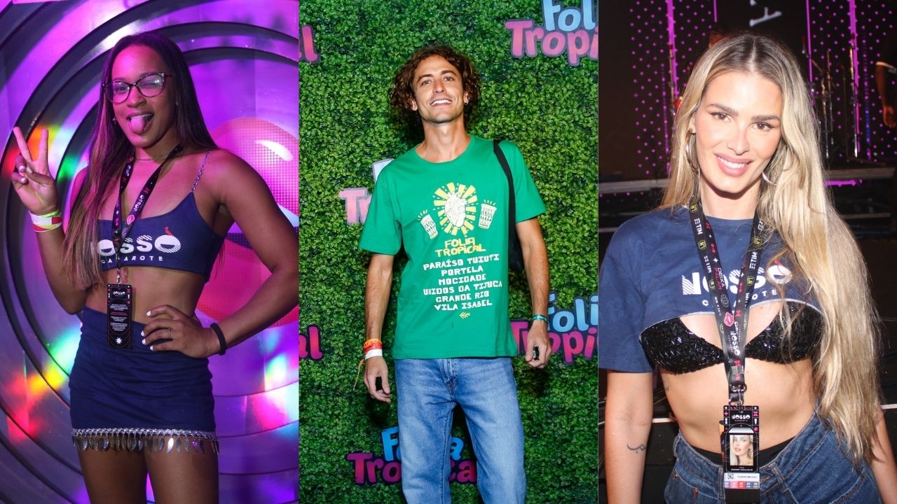 Celebridades aproveitam último dia de Carnaval na Sapucaí