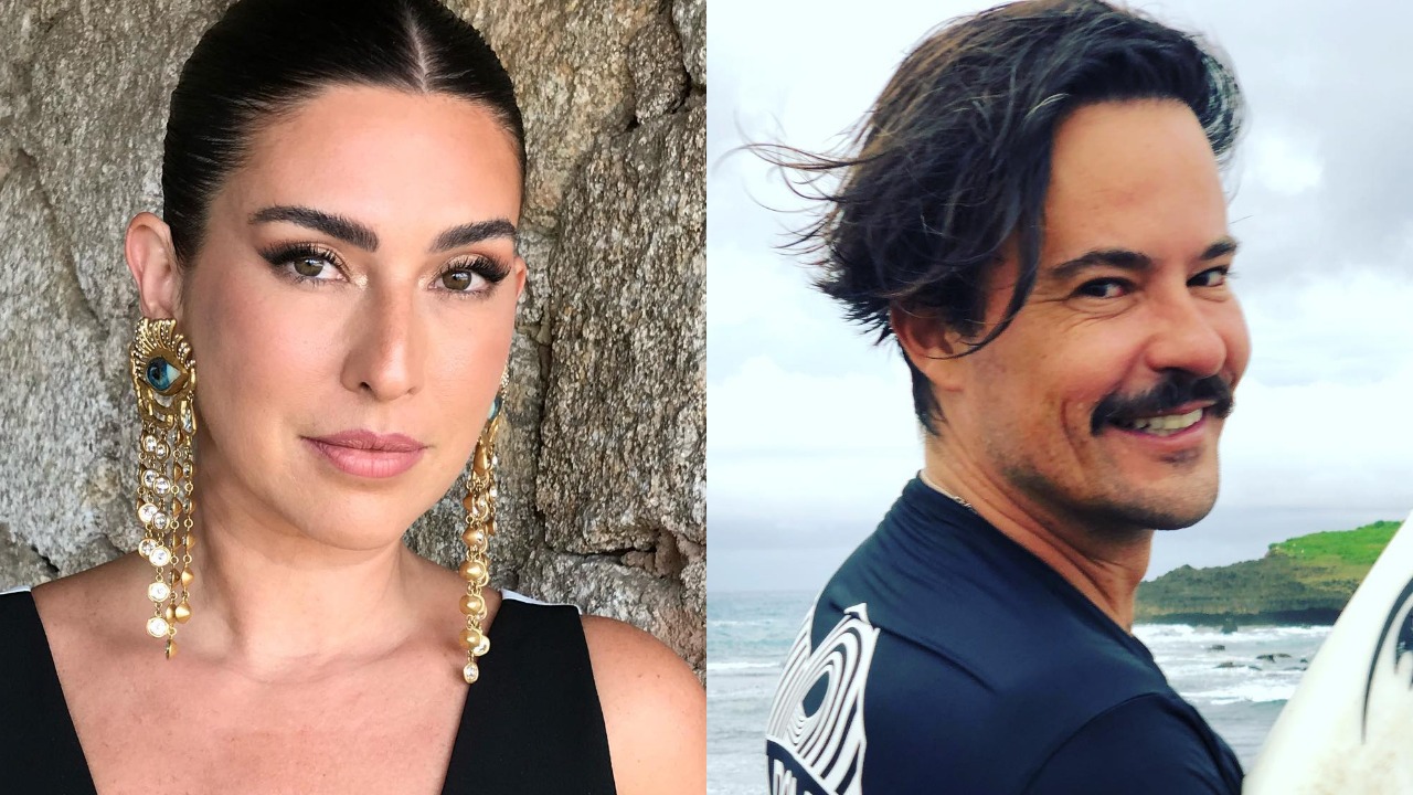 Fernanda Paes Leme registra encontro com Paulinho Vilhena em Fernando de Noronha