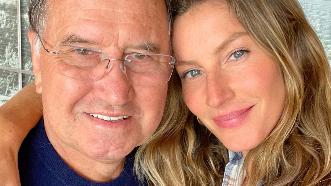 Gisele Bündchen celebra o aniversário de 73 anos de seu pai: ”Te amo muito”