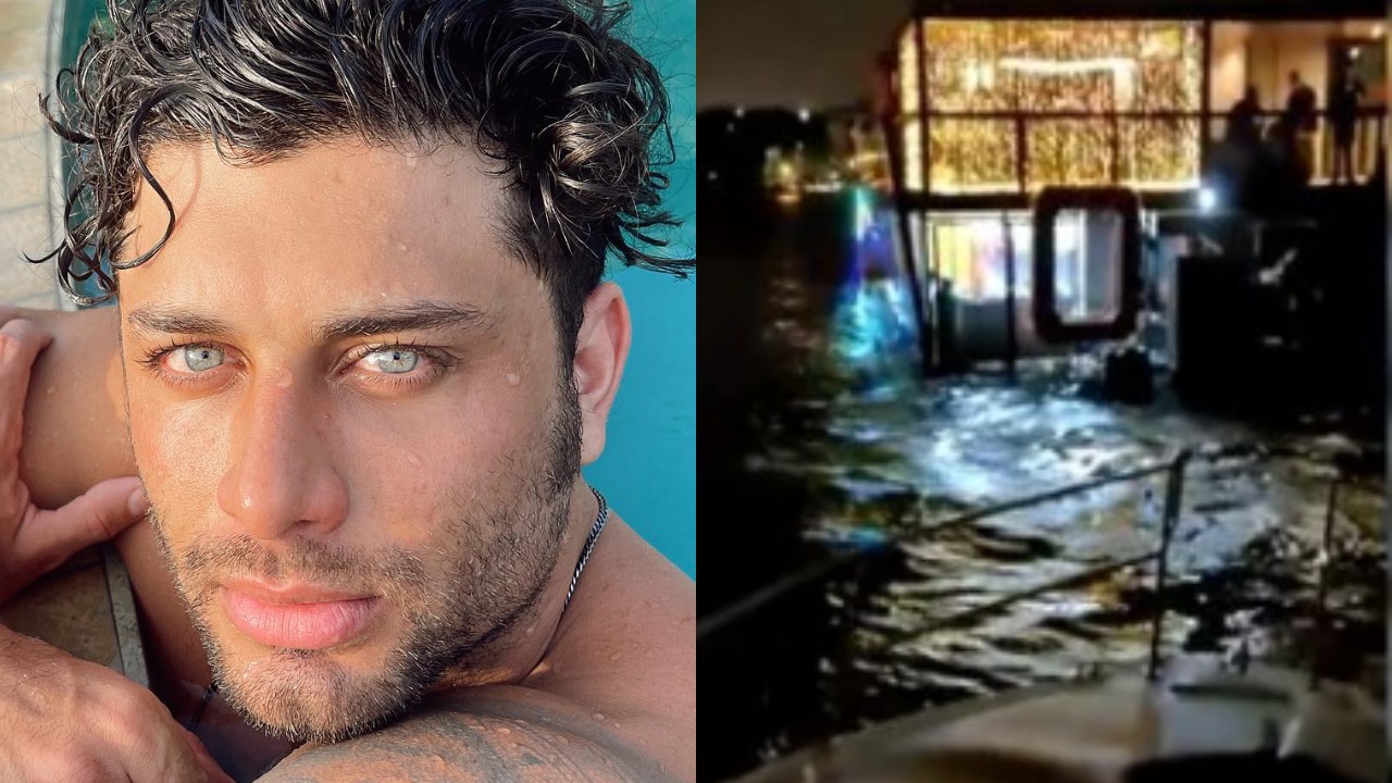 Barco com ex de Madonna e ex-BBB encalha no Lago Paranoá, no DF