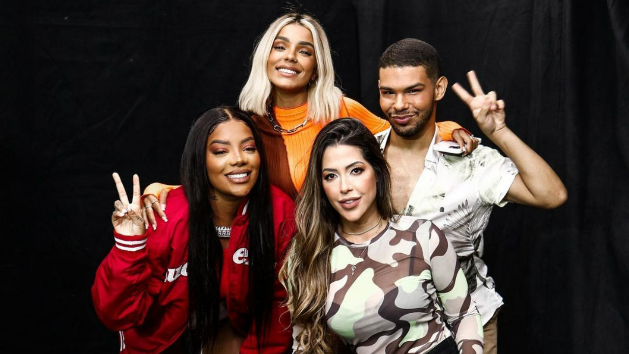 Laís Caldas reencontra Brunna Gonçalves e Vyni durante show de Ludmilla: ”Que momento!”