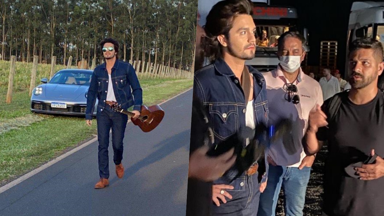 Bruno Vaz relembra bastidores de clipe com Luan Santana: ”Trabalhar com esse cara vencedor”