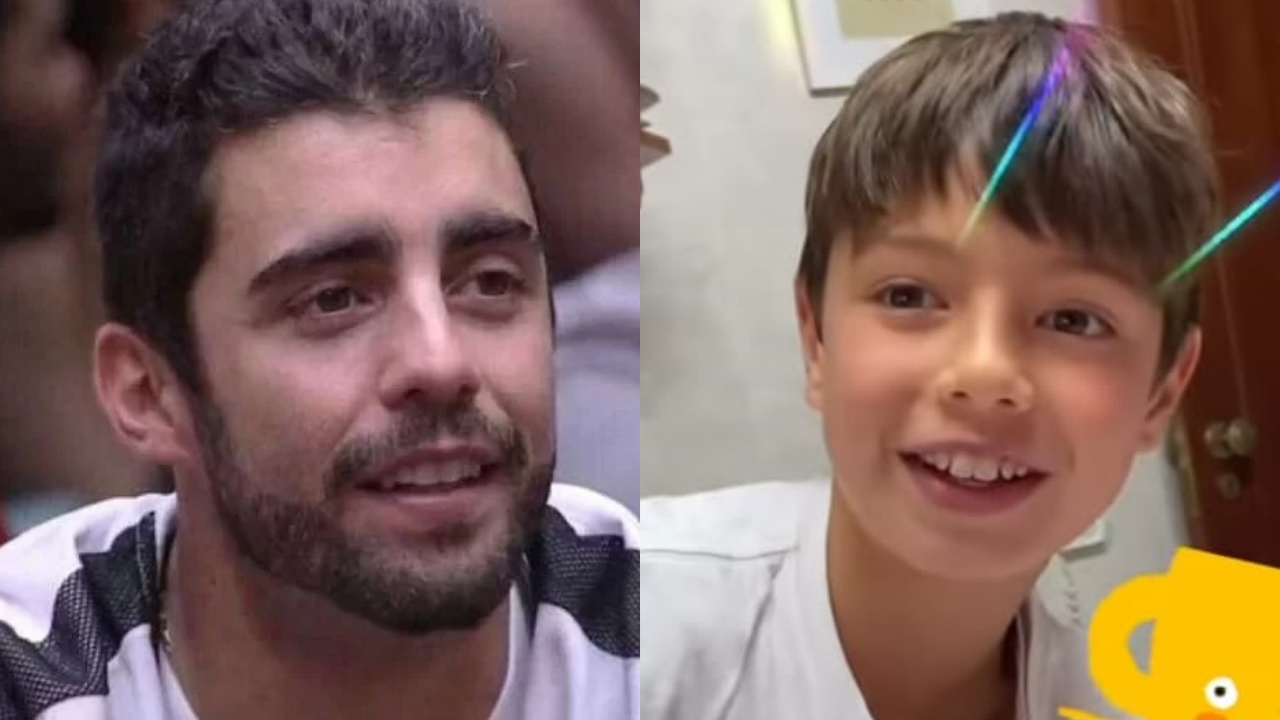 Filho de Pedro Scooby faz campanha para manter o pai no BBB 22