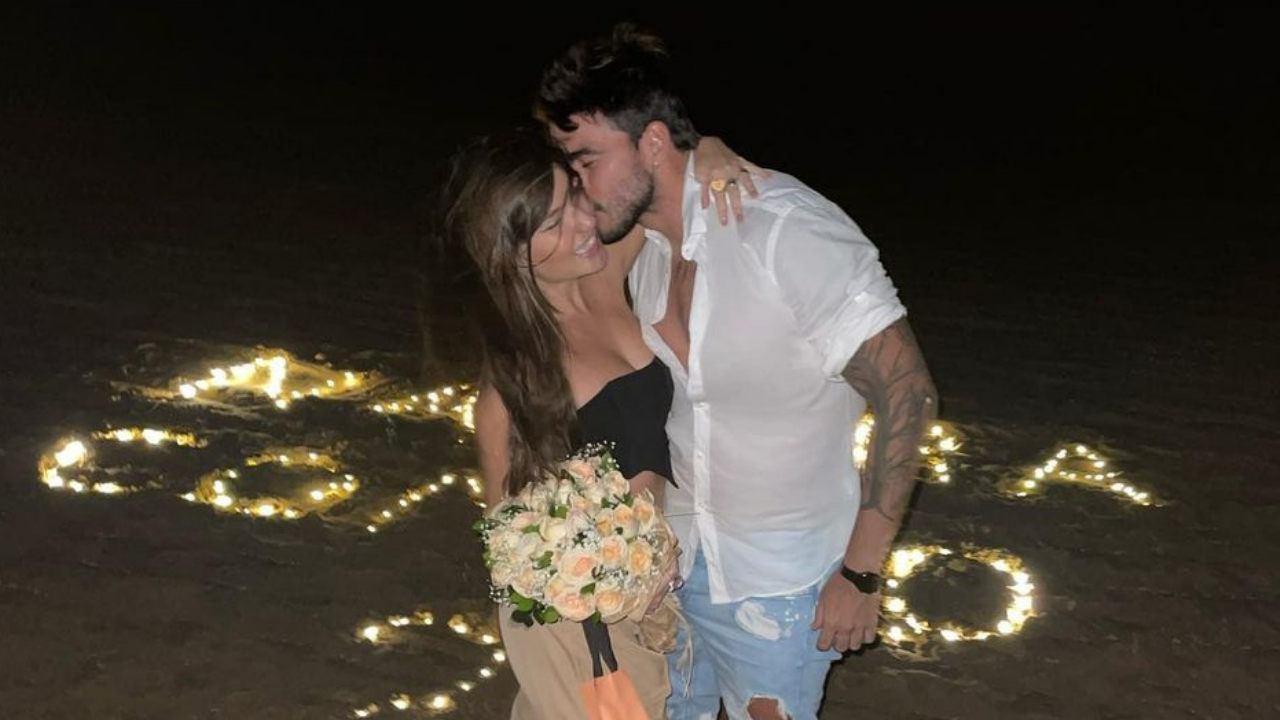 Gui Napolitano e Thais Braz assumem relacionamento após lindo pedido na praia: ”Namora comigo?”