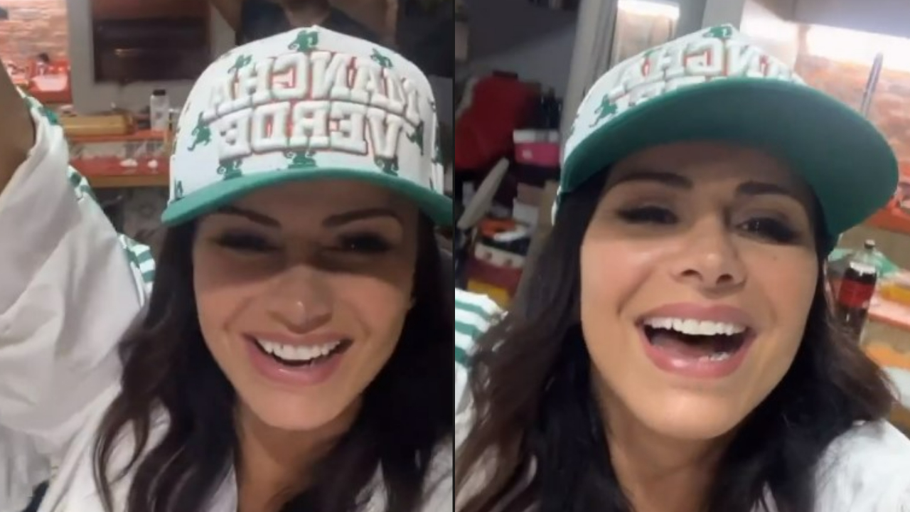Viviane Araújo festeja o título da Mancha Verde no Carnaval de São Paulo: ”É campeã!”