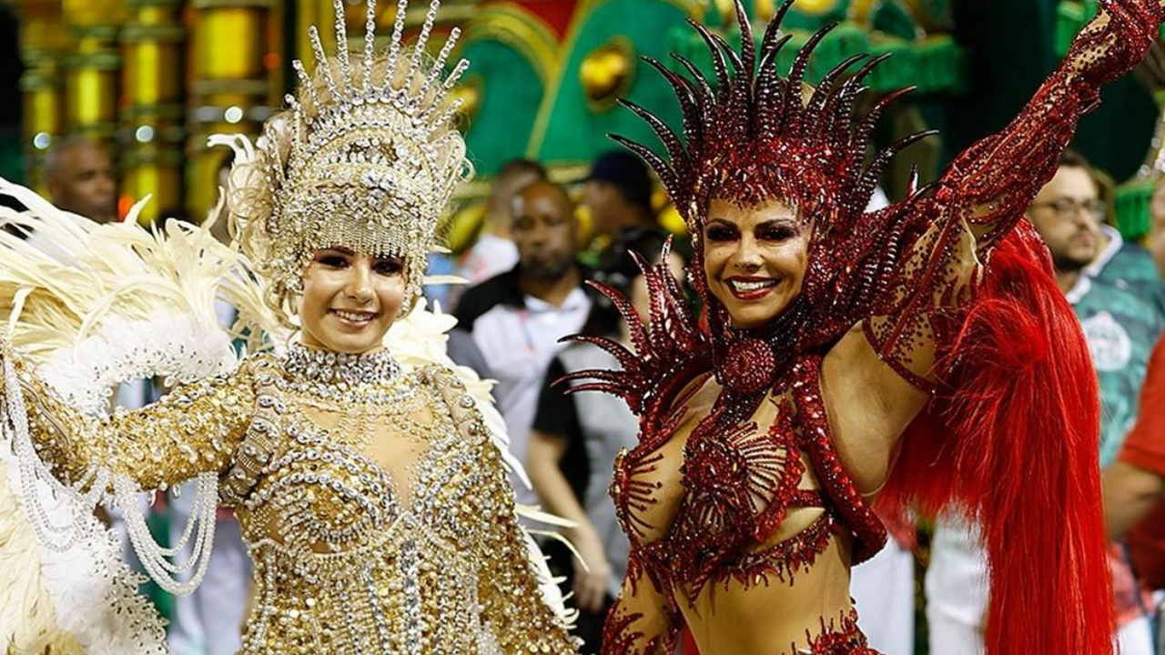 Viviane Araújo homenageia Duda Serdan, princesa de bateria da Mancha Verde: ”Brilhe muito Rainha linda!”