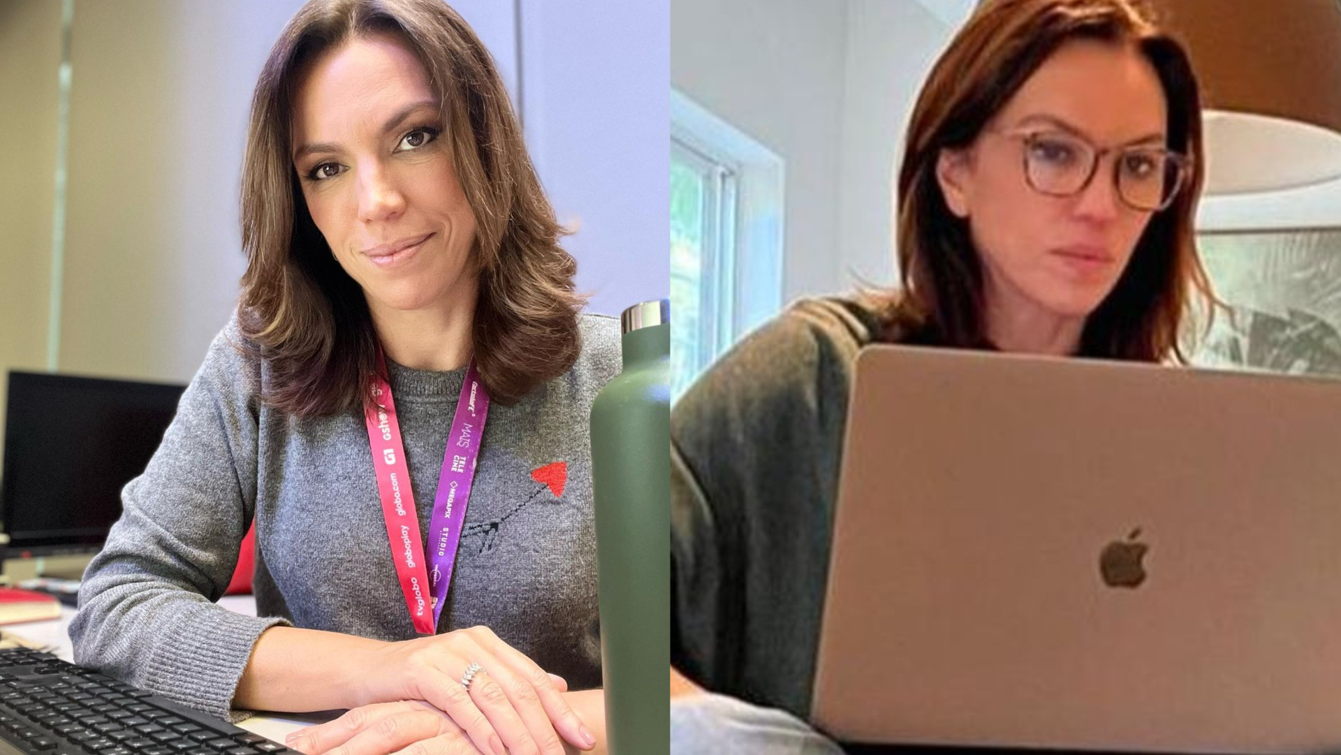 Apresentadora Ana Paula Araújo mostra um pouco de sua sala de casa