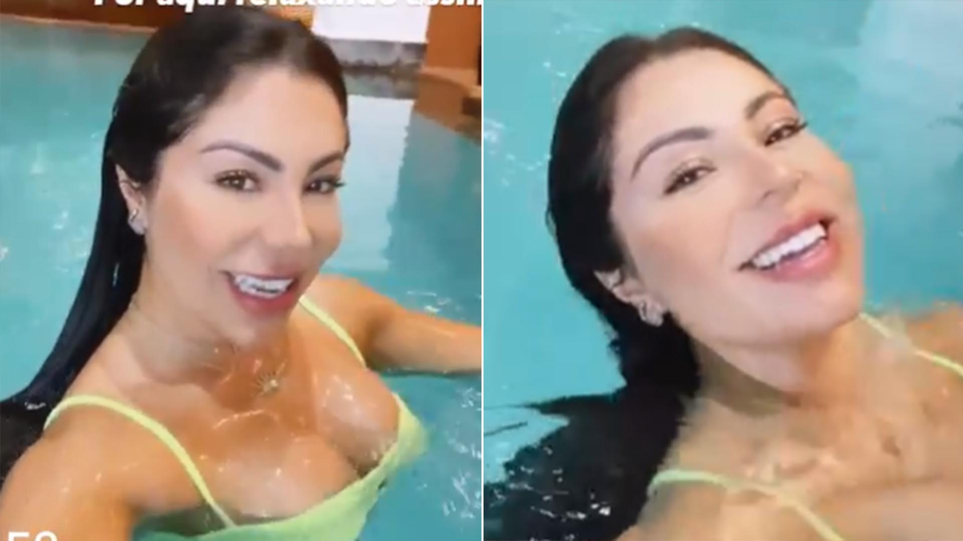De biquíni, esposa de Thammy Miranda exibe o corpo sarado