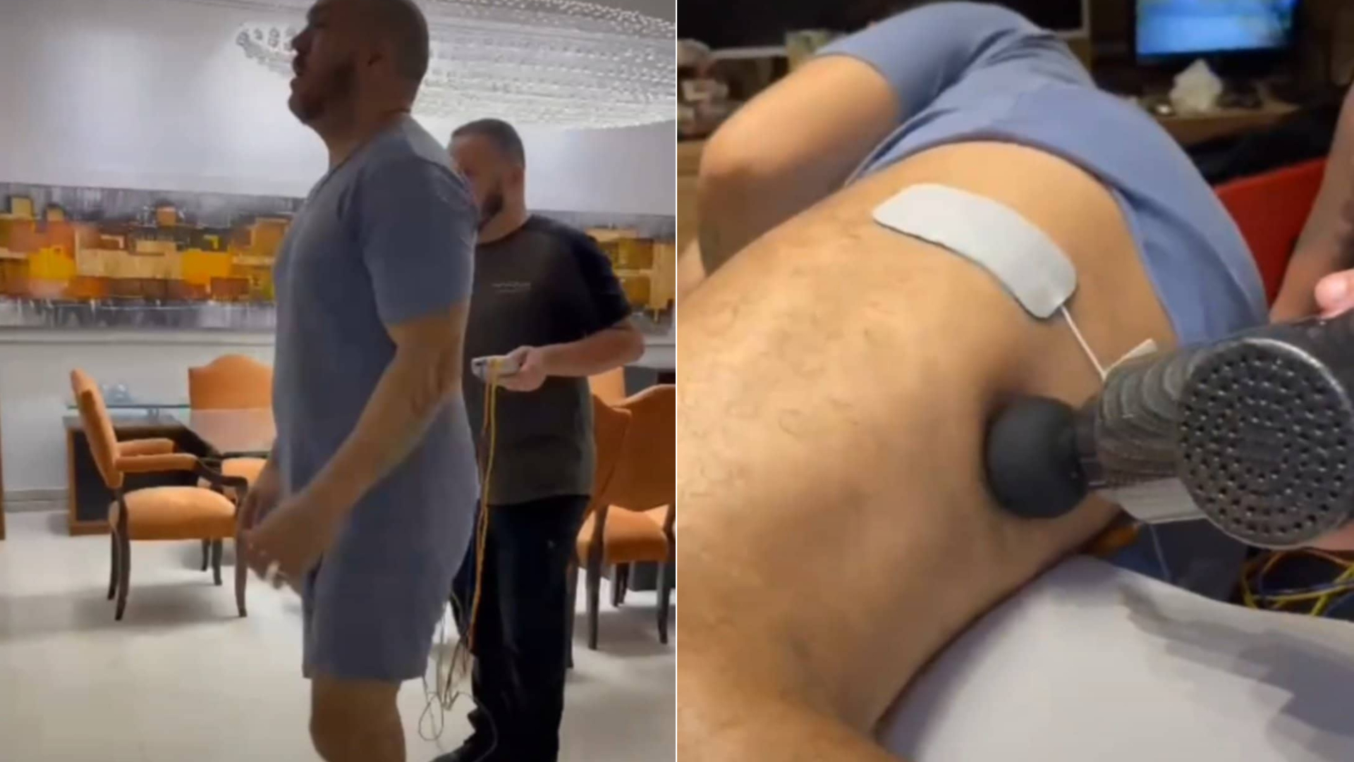 Fazendo show sentado, Belo mostra sua recuperação: ”Fortes dores”